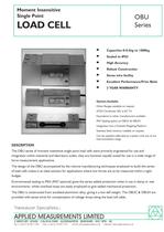 Moment Insensitive Single Point LOAD CELL OBU Series - 1