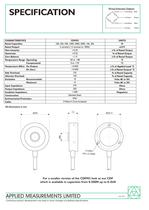 Stainless Steel Miniature Compression LOAD CELL CDFM3 Series - 2