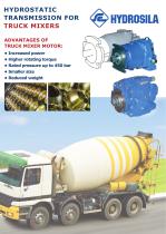 Hydrostatic transmission for truck mixers-1