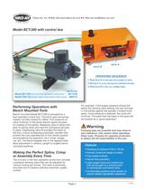 Work faster, neater and more reliably with the new Fabco-Air bench mounted and portable pneumatic crimping tools - 2