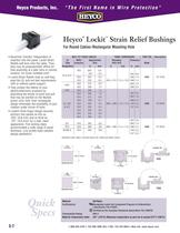 Heyco® Lockit™ Strain Relief Bushings For Round Cables–Rectangular Mounting Hole - 1