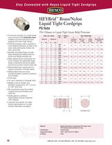 Heyco's V-0 Nylon and Metal Liquid Tight Cordgrips Brochure - 10