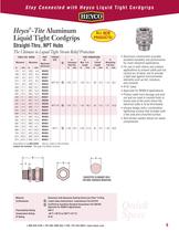 Heyco's V-0 Nylon and Metal Liquid Tight Cordgrips Brochure - 5