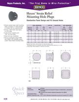 Heyco® Strain Relief Mounting Hole Plugs Standardize Panel Design and Fill Unused Holes-1