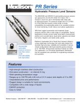 Catalog page: Hydrostatic Pressure Level Sensors-1