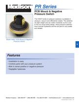 Catalog page: Pressure Switches - PR Series-3