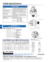 Catalog page: Pressure Switches - PR Series-6