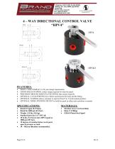 4-way directional control, 0-5 gpm (0-19 lpm) - 1