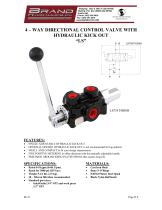 4-way directional control w/ hydraulic kick out - 1