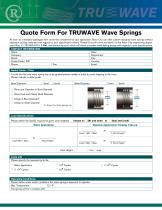 Quote Form For TRUWAVE Wave Springs - 1