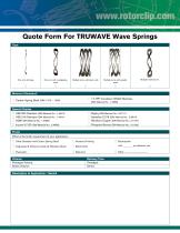 Quote Form For TRUWAVE Wave Springs - 2