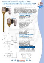 Adjustable electronic thermo-switch series XT51-1