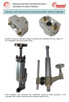 Actuators with mechanical functions pneumatic motions integrated - 2