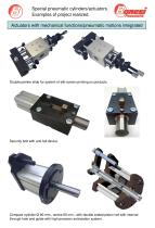 Actuators with mechanical functions pneumatic motions integrated - 3