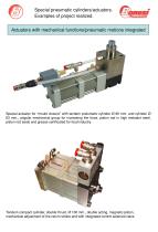 Actuators with mechanical functions pneumatic motions integrated - 4