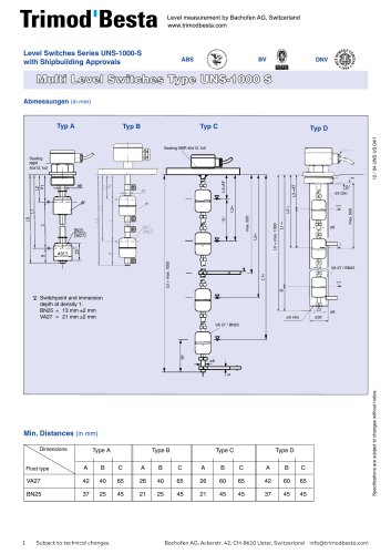 Data Sheet UNS 1000-S