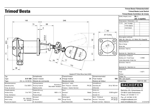 Trimod Besta Level Switch A 01 095