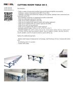 CUTTING ROOM TABLE, TEXTILE CUTTING TABLE, WORKSHOP TABLE SK-3-1