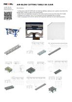 CUTTING ROOM TABLE WITH AIR BLOWING, AIR CUSHION SK-3 AIR
