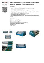 FABRIC REWINDING, INSPECTION AND CUT-TO-LENGTH MACHINE CTLR-2000-K3-0028-1