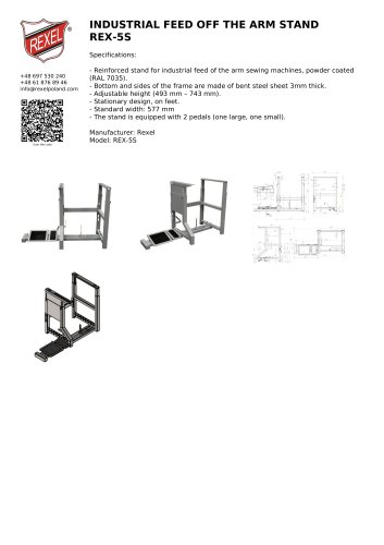 INDUSTRIAL FEED OFF THE ARM STAND REX-5S