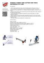 MANUAL FABRIC END CUTTER FOR THICK MATERIALS OT-1/RH