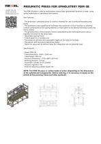 PNEUMATIC GANTRY PRESS FOR UPHOLSTERY PDM-3B-1