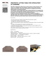 PNEUMATIC LIFTING TABLE FOR UPHOLSTERY ST-7 KRB C-1