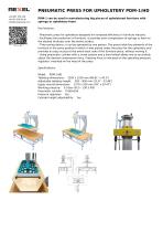 PNEUMATIC PRESS FOR UPHOLSTERY PDM-1/HD