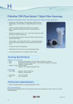 Filtrafine TOP-Flow Series T Style Filter Housings - 1