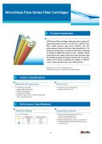 MicroGlass-Flow Series Filter Cartridges - 1