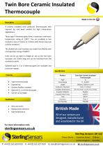 Twin Bore Ceramic Insulated Thermocouple - 1