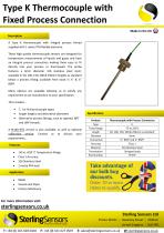 Type K Thermocouple with Fixed Process Connection - 1