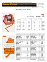 Worm Gear Wall Mount GW 550 - 1