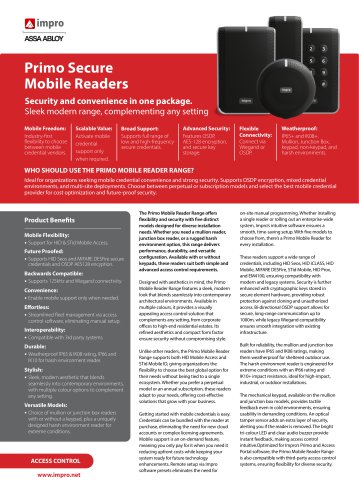Primo Secure Mobile Readers 