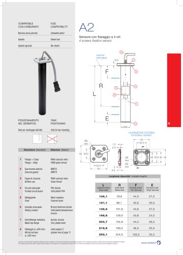 A2 4 screws fixation sensor