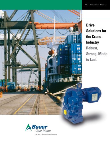 Drive Solutions for the Crane Industry