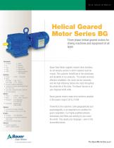 Helical Geared Motor Series BG-1