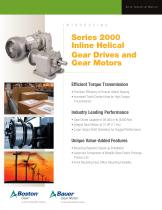 Series 2000 Inline Helical  Gear Drives and Gear Motors-1