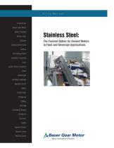 Stainless Steel: The Favored Option for Geared Motors in Food and Beverage Applications-1