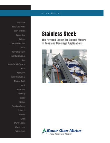 Stainless Steel: The Favored Option for Geared Motors in Food and Beverage Applications