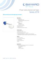 Float valve balanced type J210-1