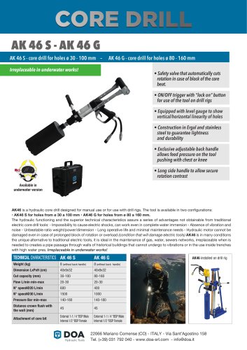 AK46 CORE DRILL - English