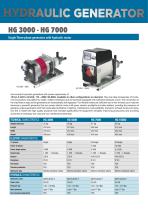 HG3000-HG5000 HYDRAULIC GENERATOR - English