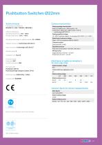 Pushbutton Switches diam.22 - 2