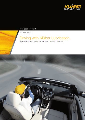 Driving with Klüber Lubrication.