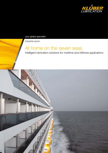 Maritime and Off-Shore Industry - At home on the seas