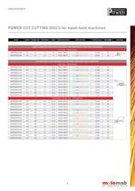 Power range catalogue - Reinforced discs and flap discs - 9