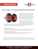 ION Modbus RTU I/O Modules - Electro-Sensors - PDF Catalogs | Technical ...