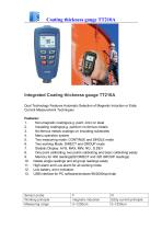 Coating thickness gauge TT210A - 1